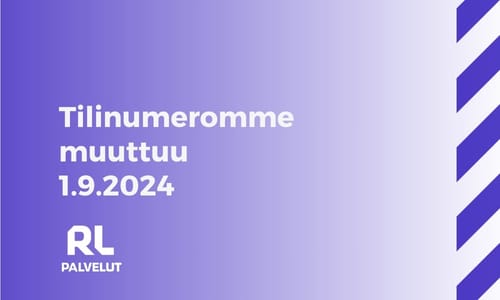 Tilinumeromme muuttuu 1.9.2024